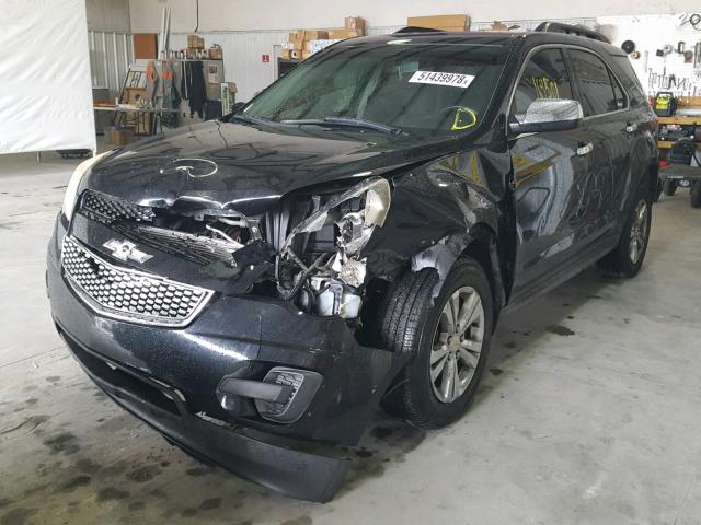 2CNALDEC5B6397670 - 2011 CHEVROLET EQUINOX LT BLACK photo 2