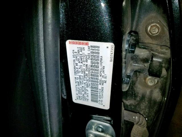 JTKKT604050082611 - 2005 TOYOTA SCION XA BLACK photo 10