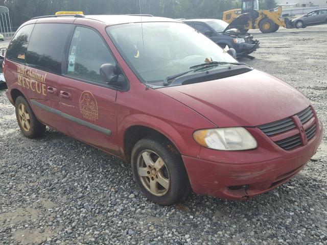 1D4GP45R26B609261 - 2006 DODGE CARAVAN SX RED photo 1