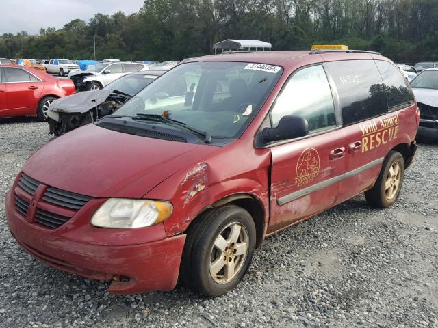 1D4GP45R26B609261 - 2006 DODGE CARAVAN SX RED photo 2