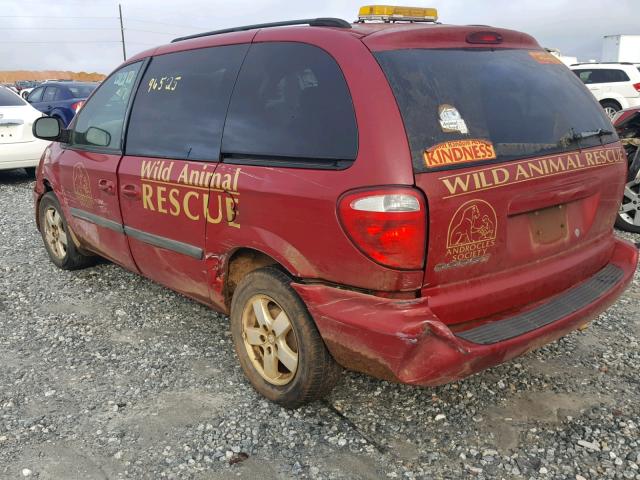 1D4GP45R26B609261 - 2006 DODGE CARAVAN SX RED photo 3