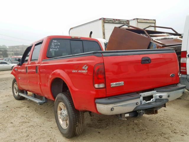 1FTWW31P27EB50596 - 2007 FORD F350 SRW S RED photo 3