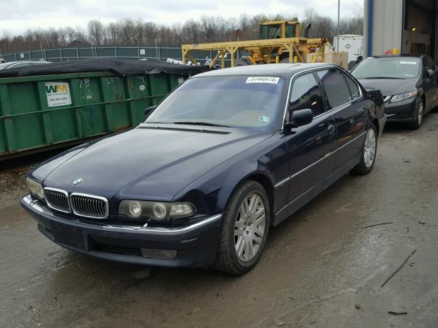 WBAGJ0334XDD73224 - 1999 BMW 750 IL BLUE photo 2