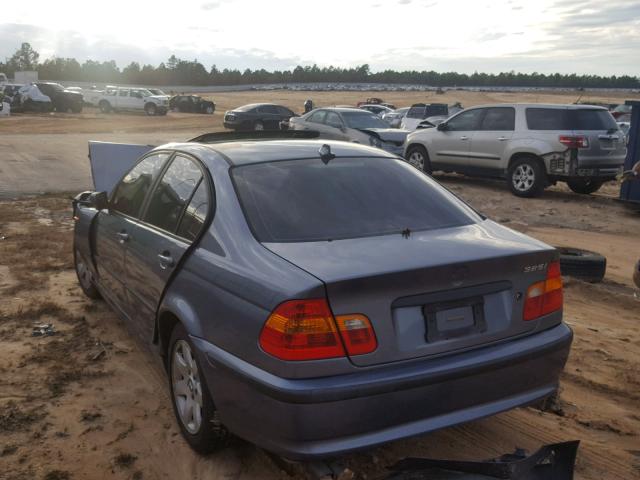 WBAET37414NJ96883 - 2004 BMW 325 I BLUE photo 3