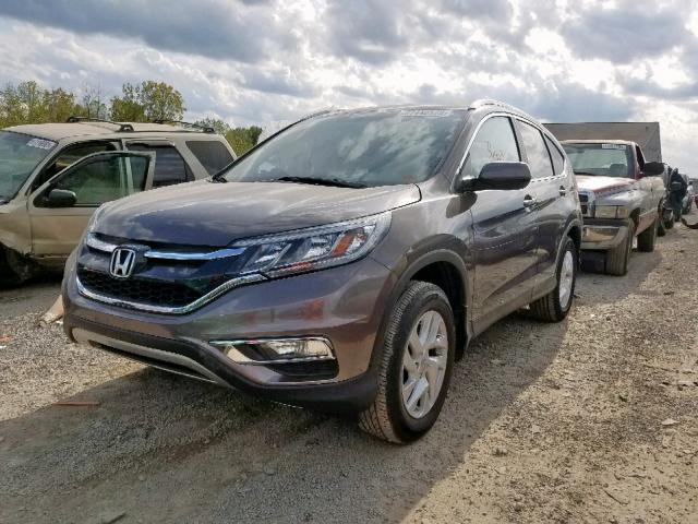 2HKRM4H70GH695839 - 2016 HONDA CR-V EXL GRAY photo 2