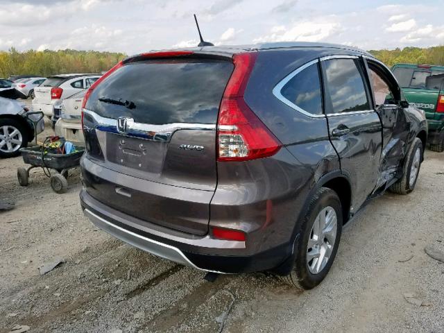 2HKRM4H70GH695839 - 2016 HONDA CR-V EXL GRAY photo 4