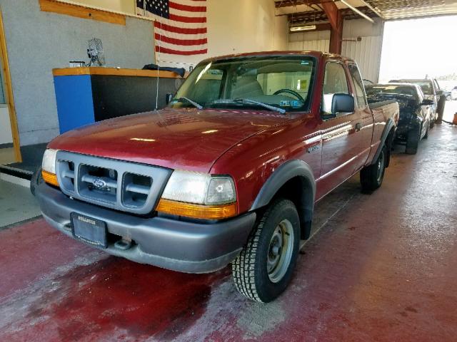 1FTZR15V5XTA25105 - 1999 FORD RANGER SUP RED photo 2