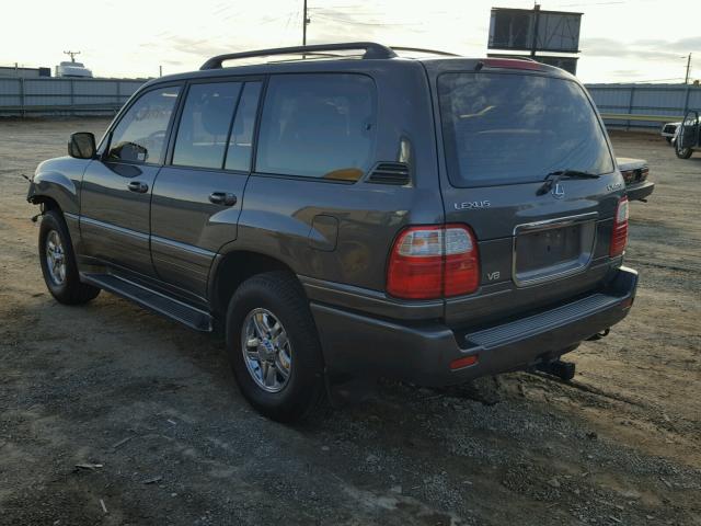 JT6HT00W2Y0091337 - 2000 LEXUS LX 470 GRAY photo 3