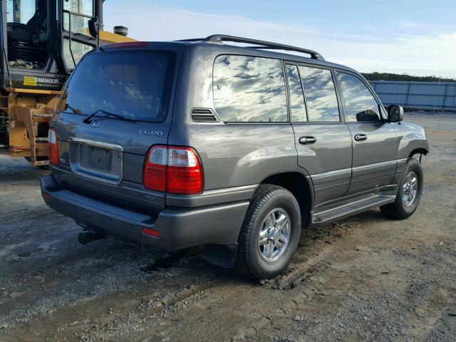 JT6HT00W2Y0091337 - 2000 LEXUS LX 470 GRAY photo 4