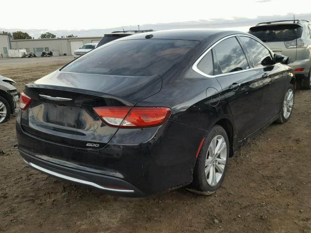 1C3CCCAB1FN646119 - 2015 CHRYSLER 200 LIMITE BLACK photo 4