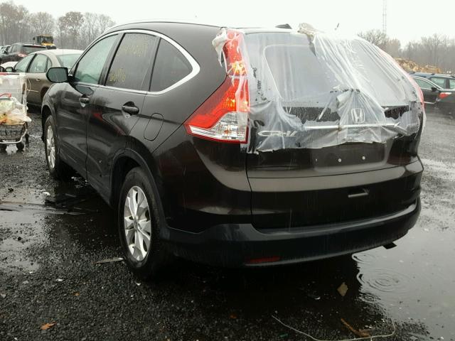 2HKRM4H78EH692460 - 2014 HONDA CR-V EXL BLACK photo 3