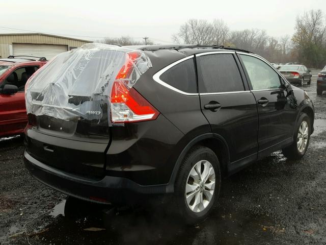 2HKRM4H78EH692460 - 2014 HONDA CR-V EXL BLACK photo 4