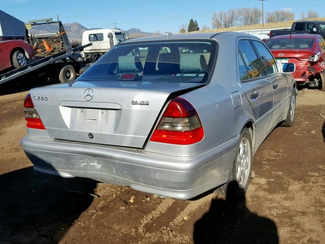 WDBHA29G8YA838258 - 2000 MERCEDES-BENZ C 280 SILVER photo 4