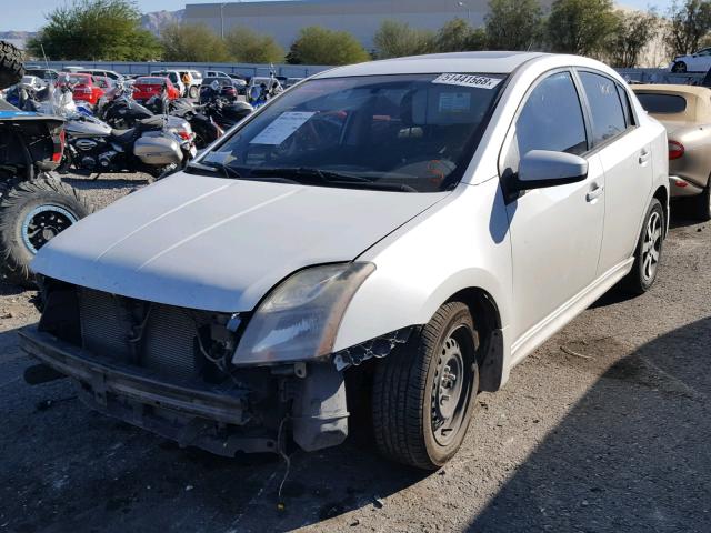 3N1AB6AP9CL676230 - 2012 NISSAN SENTRA 2.0 WHITE photo 2