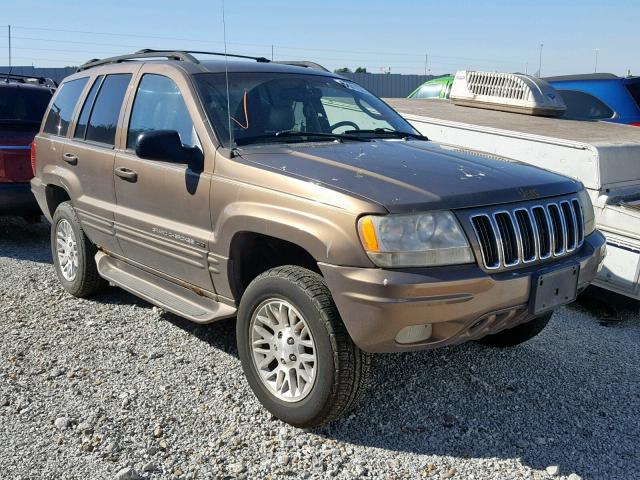 1J4GW58J62C114328 - 2002 JEEP GRAND CHER BROWN photo 1