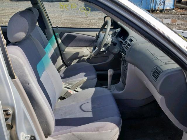 2T1BR12E6YC265388 - 2000 TOYOTA COROLLA VE SILVER photo 5