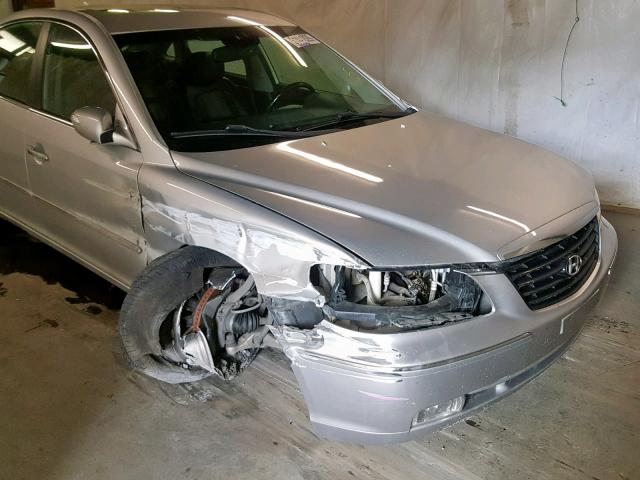 KMHFC46F09A342538 - 2009 HYUNDAI AZERA SE SILVER photo 9