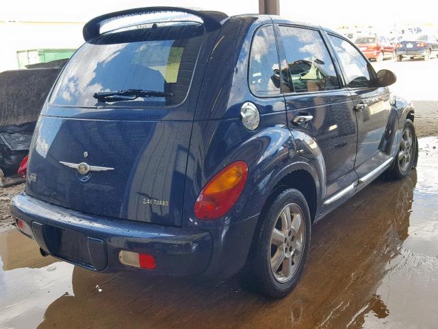 3C8FY68834T201561 - 2004 CHRYSLER PT CRUISER BLUE photo 4