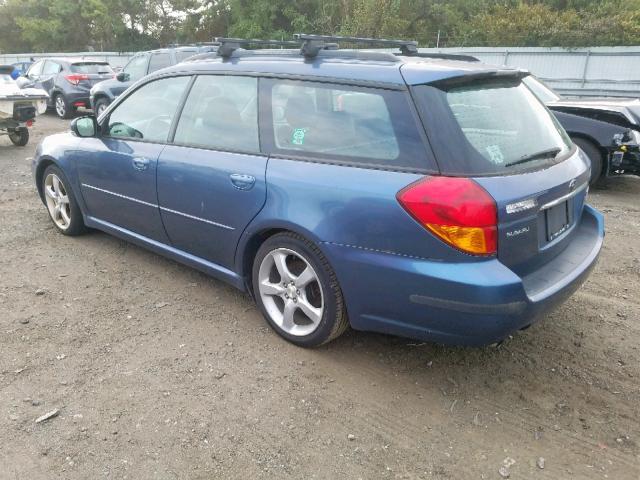 4S3BP676954353886 - 2005 SUBARU LEGACY GT BLUE photo 3