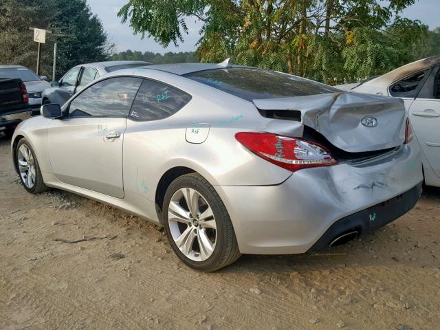 KMHHU6KH8AU011895 - 2010 HYUNDAI GENESIS CO SILVER photo 3