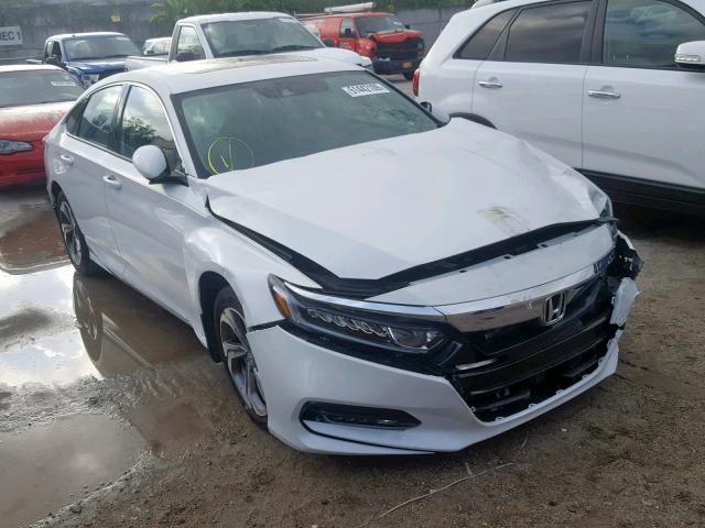 1HGCV1F59JA029310 - 2018 HONDA ACCORD EXL WHITE photo 1