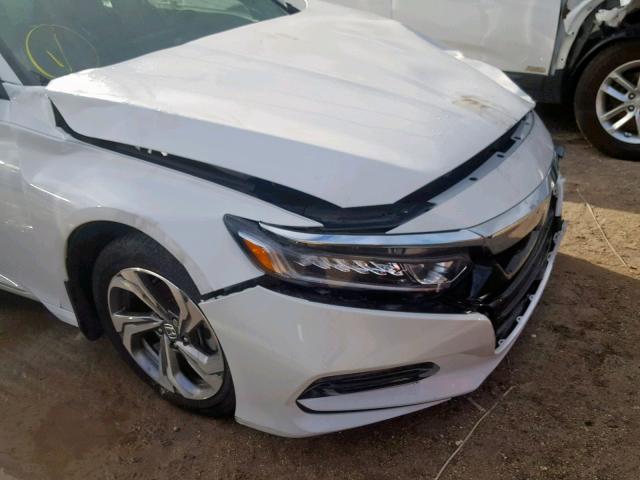 1HGCV1F59JA029310 - 2018 HONDA ACCORD EXL WHITE photo 9