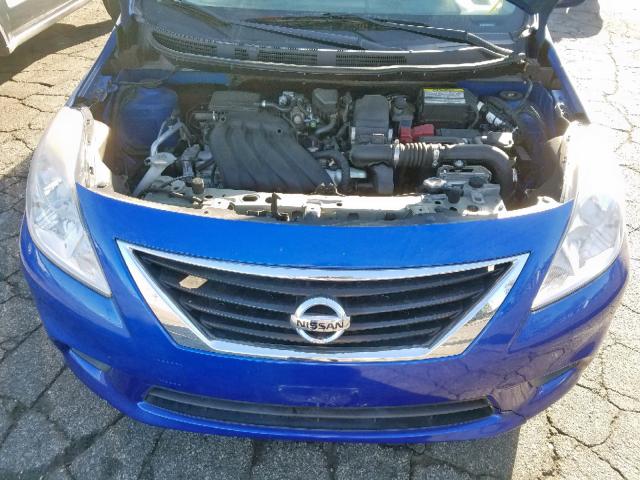 3N1CN7AP2DL825066 - 2013 NISSAN VERSA S BLUE photo 7