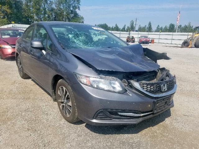 19XFB2F80DE032408 - 2013 HONDA CIVIC EX GRAY photo 1