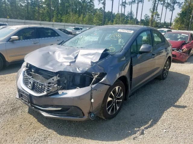 19XFB2F80DE032408 - 2013 HONDA CIVIC EX GRAY photo 2