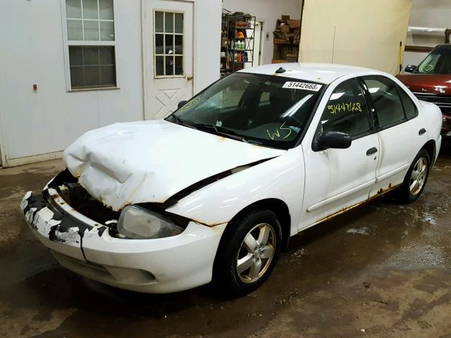 1G1JF52F537290743 - 2003 CHEVROLET CAVALIER L WHITE photo 2