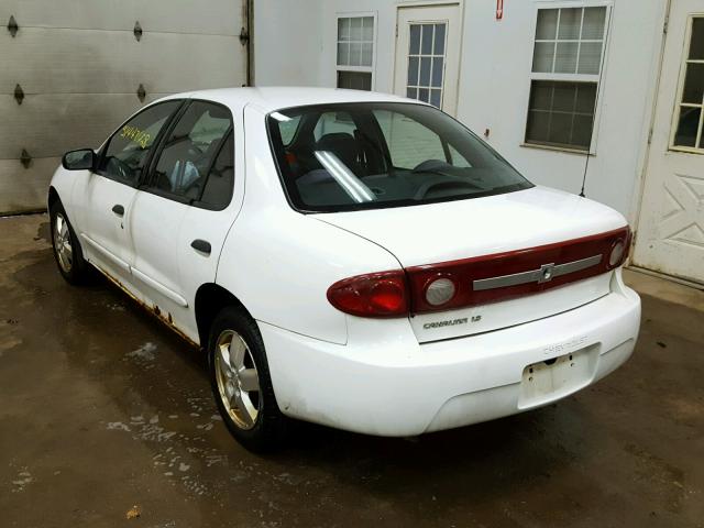 1G1JF52F537290743 - 2003 CHEVROLET CAVALIER L WHITE photo 3