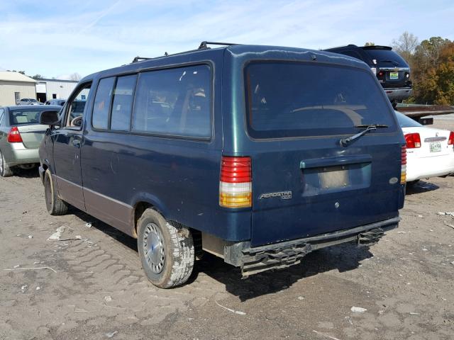 1FMDA31XXPZB40019 - 1993 FORD AEROSTAR GREEN photo 3