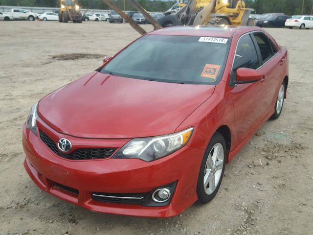 4T1BF1FK3CU533409 - 2012 TOYOTA CAMRY BASE RED photo 2