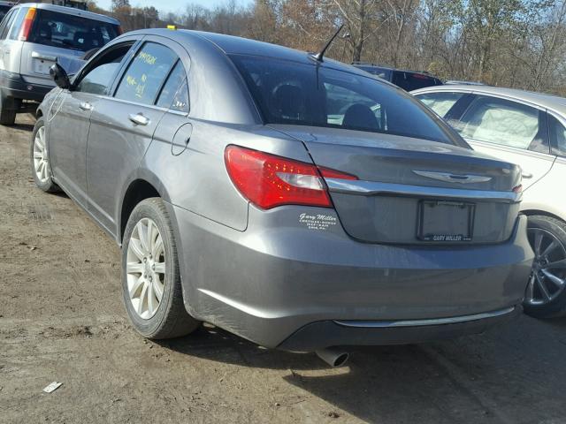 1C3CCBCG1DN738556 - 2013 CHRYSLER 200 LIMITE GRAY photo 3