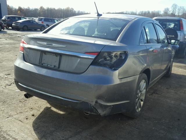 1C3CCBCG1DN738556 - 2013 CHRYSLER 200 LIMITE GRAY photo 4