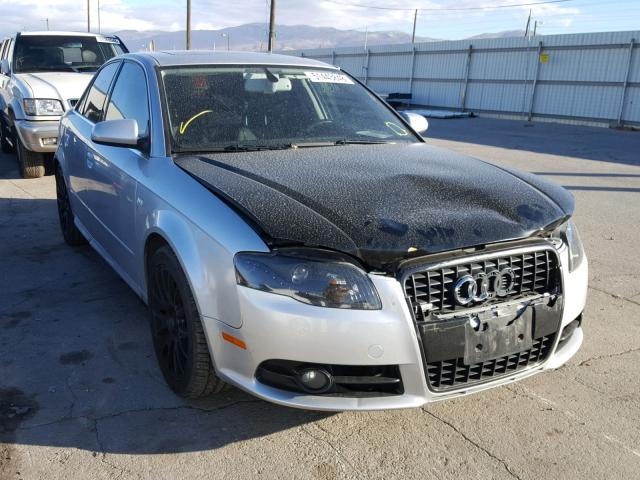 WAUDF78E68A119862 - 2008 AUDI A4 2.0T QU SILVER photo 1