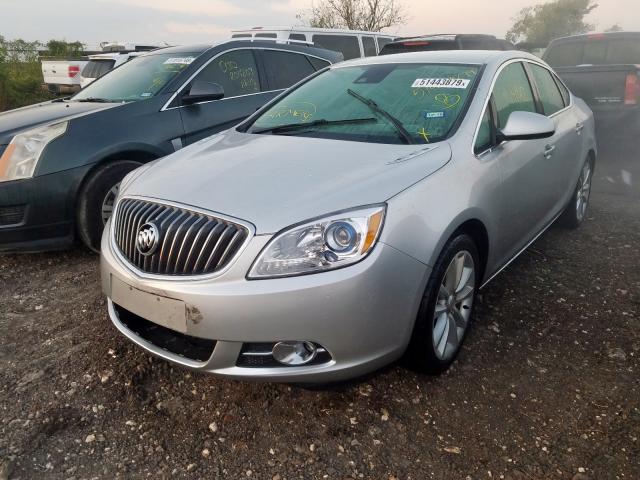 1G4PR5SK3E4118247 - 2014 BUICK VERANO CON SILVER photo 2