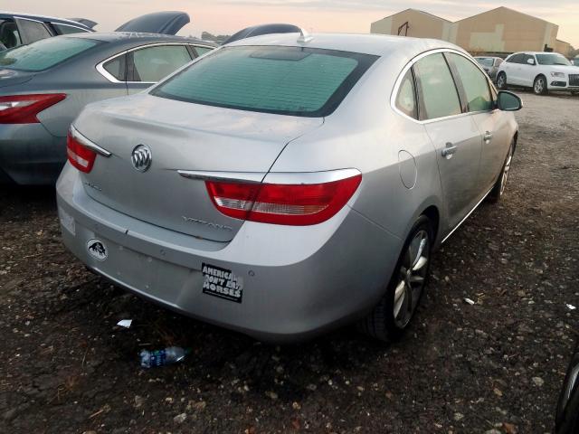 1G4PR5SK3E4118247 - 2014 BUICK VERANO CON SILVER photo 4