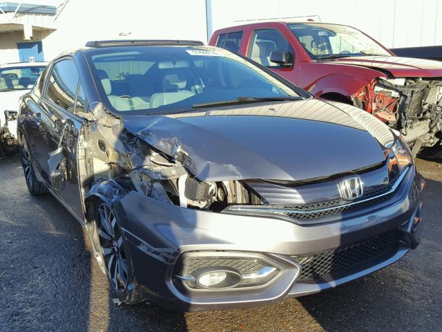 2HGFG3B00FH532424 - 2015 HONDA CIVIC EXL GRAY photo 1