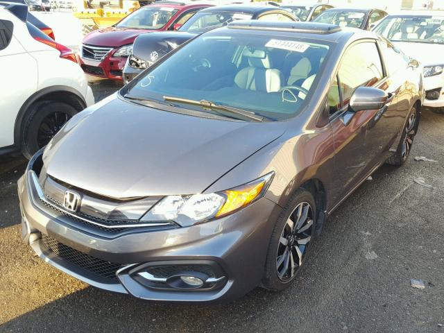 2HGFG3B00FH532424 - 2015 HONDA CIVIC EXL GRAY photo 2