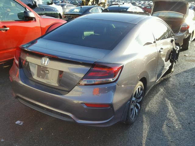 2HGFG3B00FH532424 - 2015 HONDA CIVIC EXL GRAY photo 4