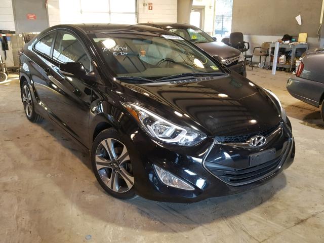 KMHDH6AH8EU025175 - 2014 HYUNDAI ELANTRA CO BLACK photo 1