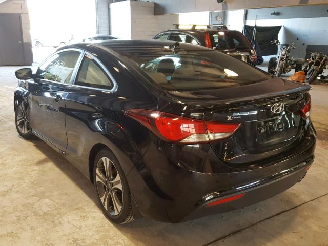 KMHDH6AH8EU025175 - 2014 HYUNDAI ELANTRA CO BLACK photo 3