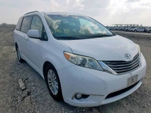 5TDYK3DC6BS097045 - 2011 TOYOTA SIENNA XLE WHITE photo 1