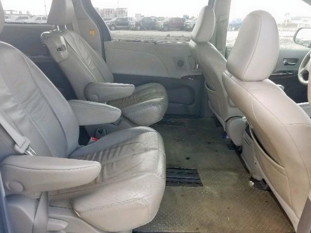 5TDYK3DC6BS097045 - 2011 TOYOTA SIENNA XLE WHITE photo 6