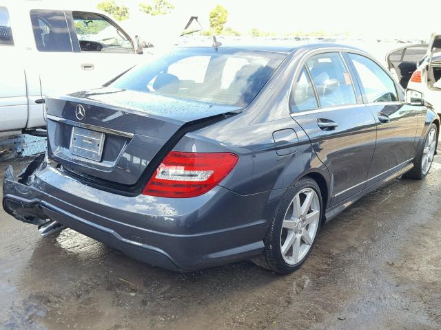 WDDGF4HB5EG238523 - 2014 MERCEDES-BENZ C250 GRAY photo 4