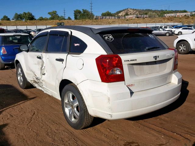 1B3HB48B47D563938 - 2007 DODGE CALIBER SX WHITE photo 3