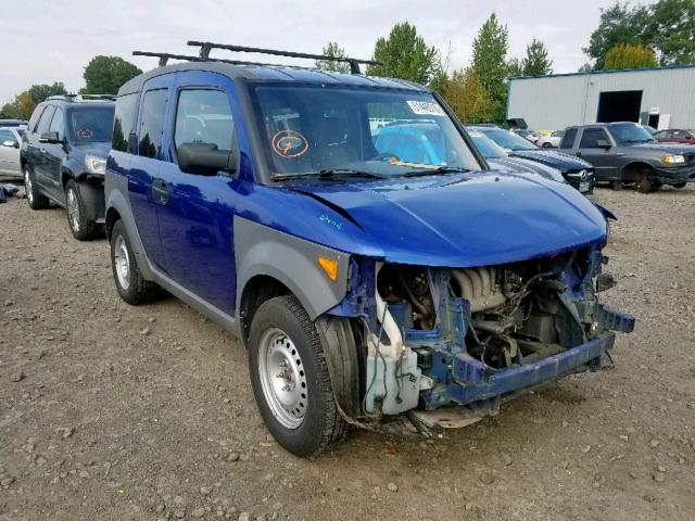 5J6YH27224L013314 - 2004 HONDA ELEMENT DX BLUE photo 1