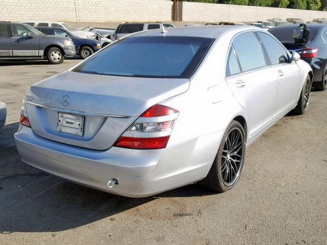 WDDNG71X47A082184 - 2007 MERCEDES-BENZ S 550 SILVER photo 4