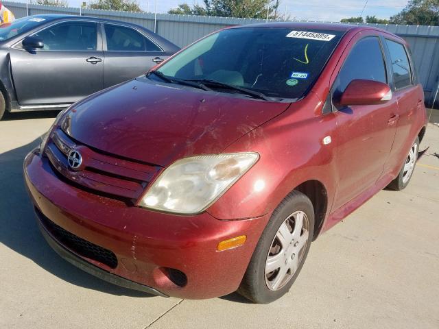 JTKKT624560165336 - 2006 TOYOTA SCION XA RED photo 2